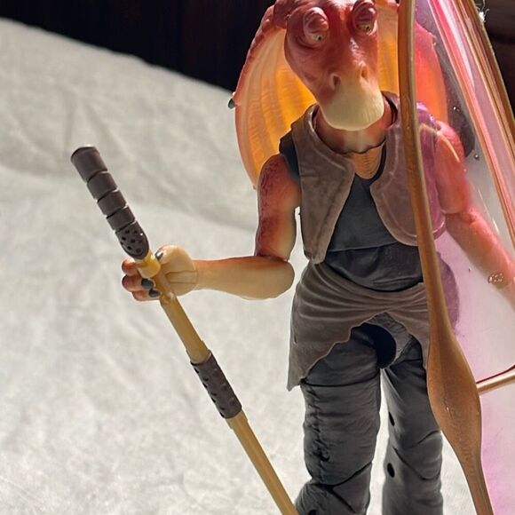 Star Wars the Black Series Phantom Menace Jar Jar Binks 6” Hasbro action figure. - Picture 4 of 8